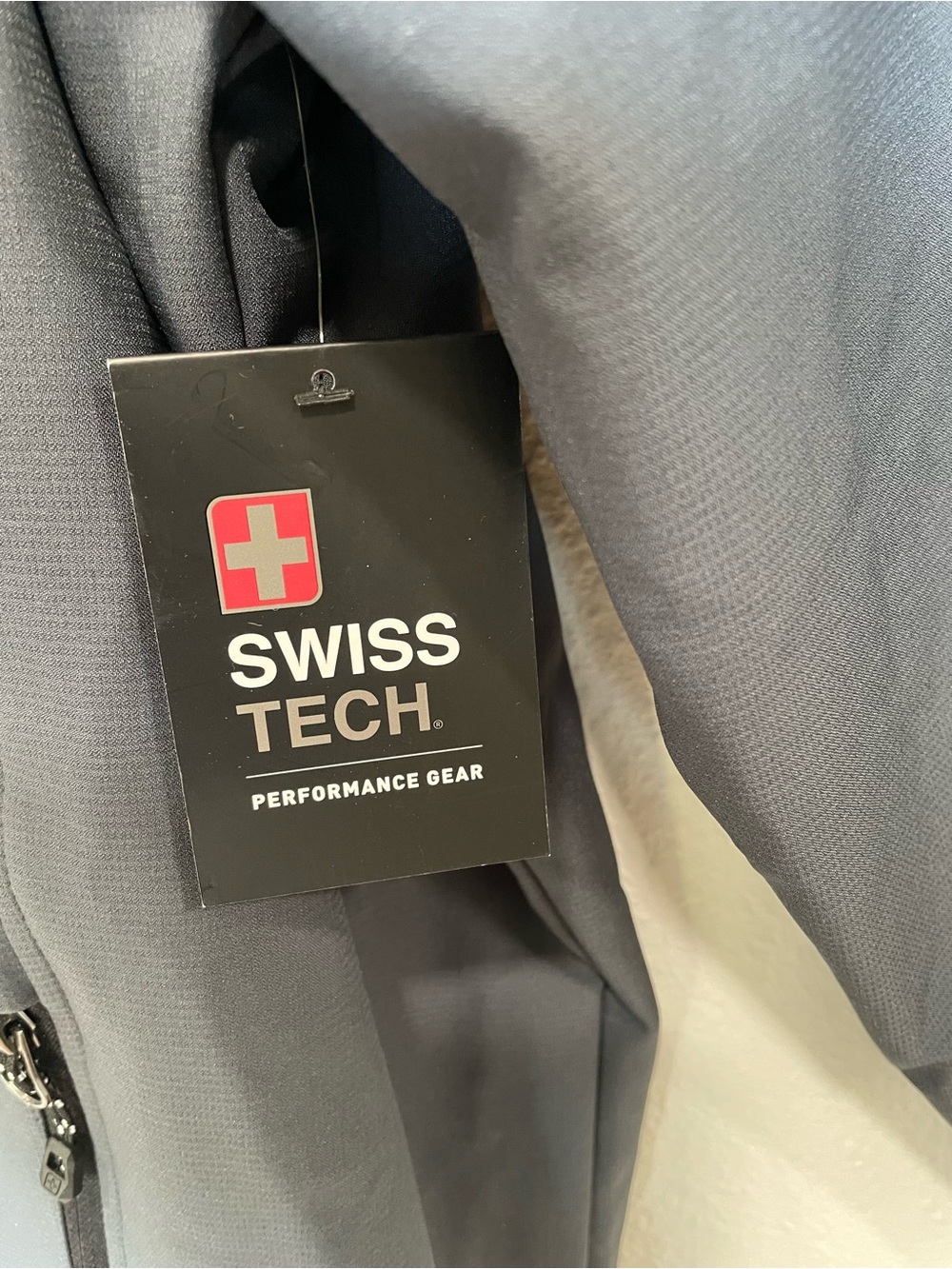 Swiss Tech Men's Slate Gray Softshell Performance Jacket - Picture 4 of 14